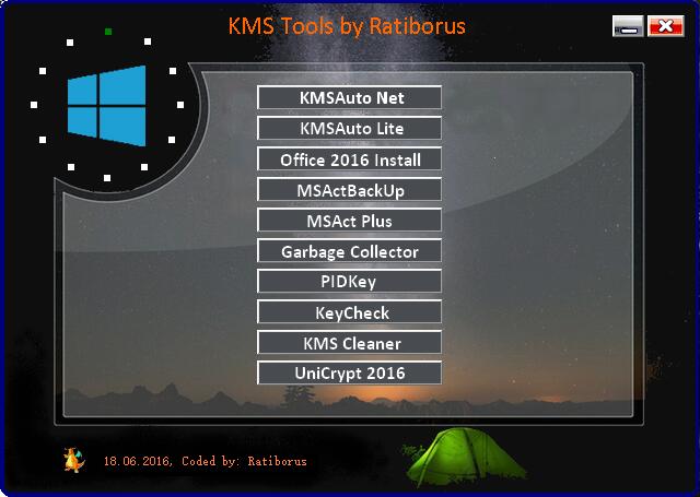 KMSTools软件 Win10、Win8、Win7、Office系统激活工具