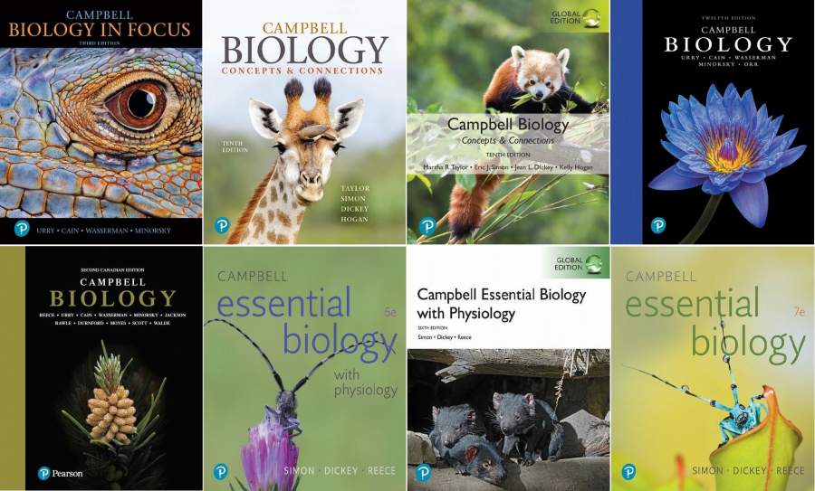 最新坎贝尔生物学（Campbell Biology）系列 2009-2023年173本PDF原版